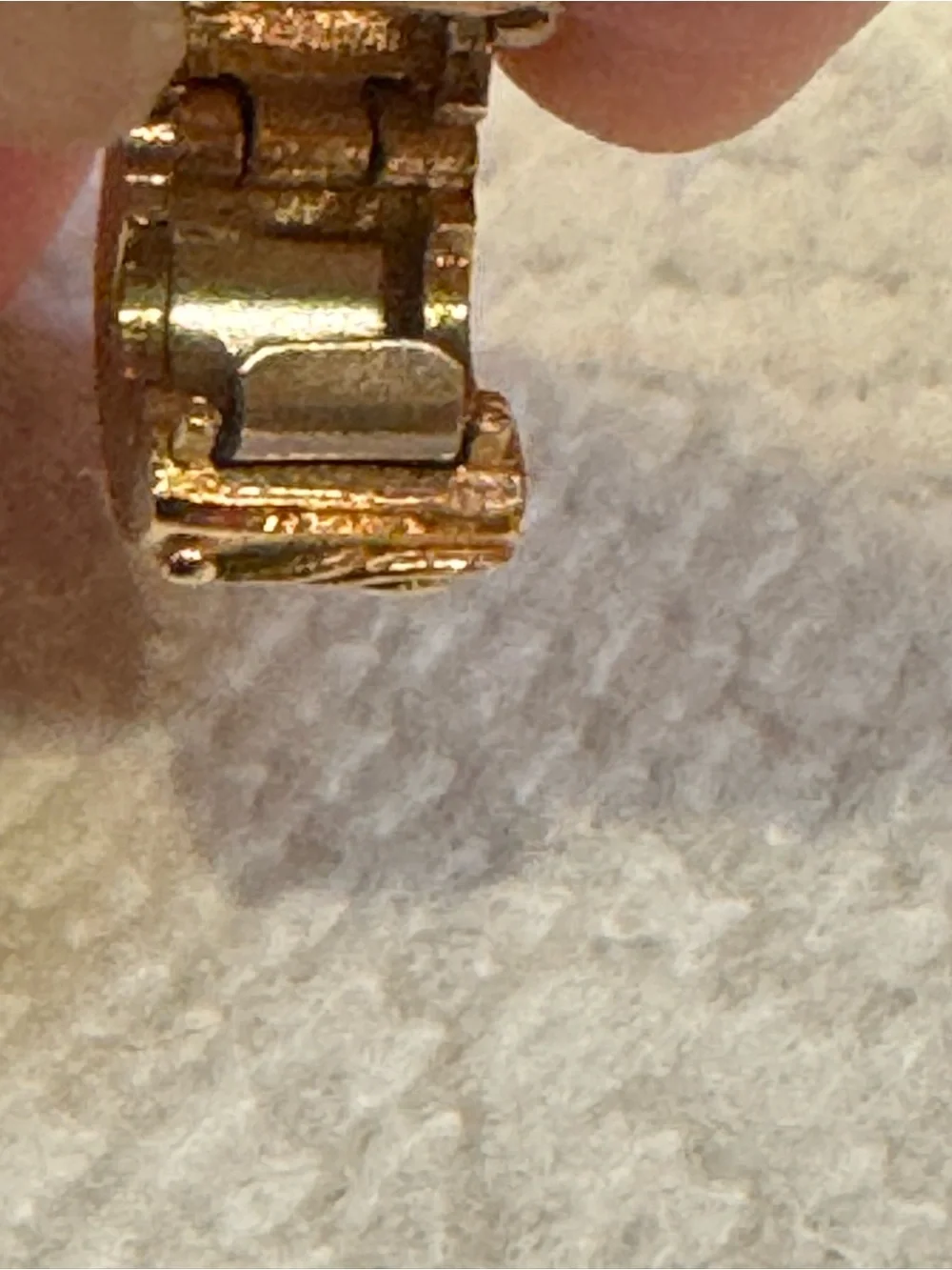 Retired authentic Pandora “Babbling Brook” 14k solid gold and diamond clip charm